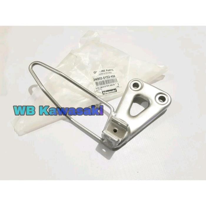 BRACKET FOOTSTEP DUDUKAN STEP BELAKANG KANAN KLX 150 D-TRACKER 150 ORIGINAL 34003-0152-458
