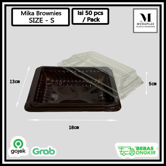 Mika Brownies S Kecil Isi 50 Pcs Mika Kue Brownies Small Kecil