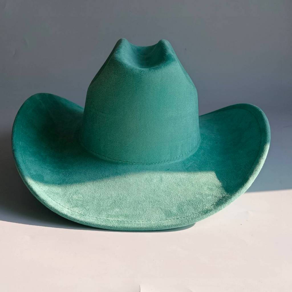 Vegan Suede cowboy hat Wide Brim Rancher Hat Western Cowboy for Men and Women Cowboy Hat Style