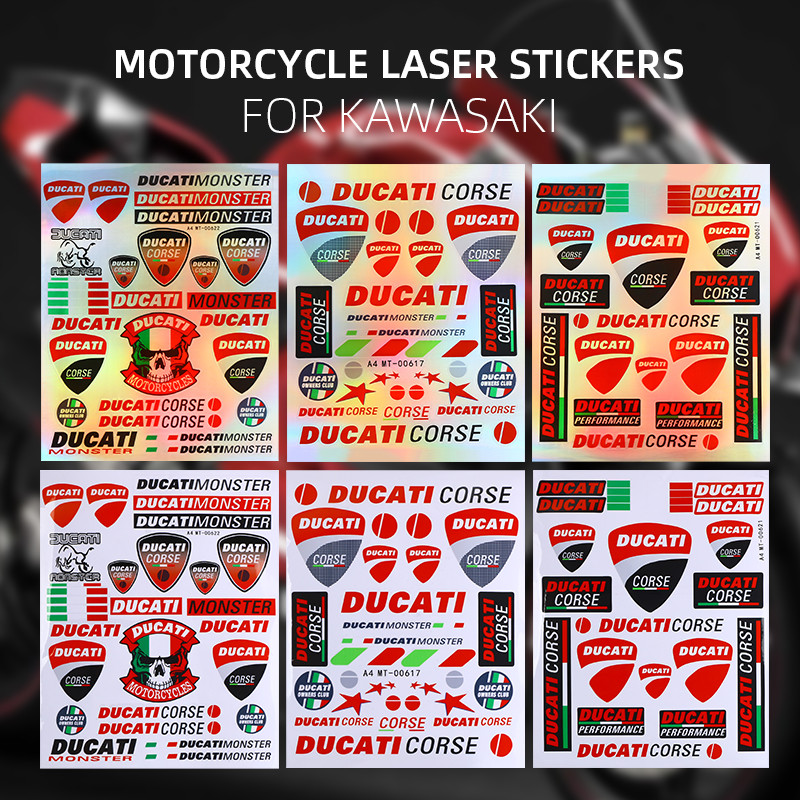 Motorcycle helmet Body Reflective Decals decoration Stickers for Ducati Monster Panigale Diavel