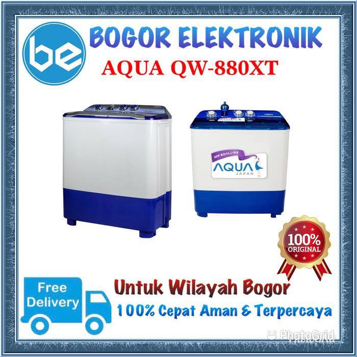 AQUA MESIN CUCI 2 TABUNG QW-880XT QW880XT 880XT SANKEN 8KG