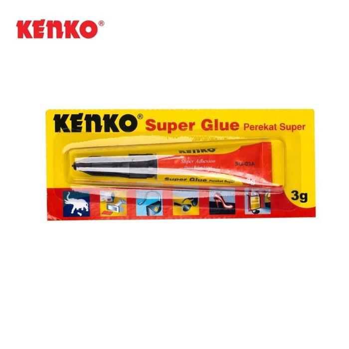 KENKO Super Glue 3 gram / Lem Serbaguna / Lem Plastik ALAT TULIS SENANG