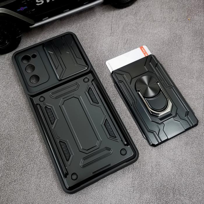 Samsung S20fe - S20 FE CardX Flip Lens Card Ring Armor Case Shockproof