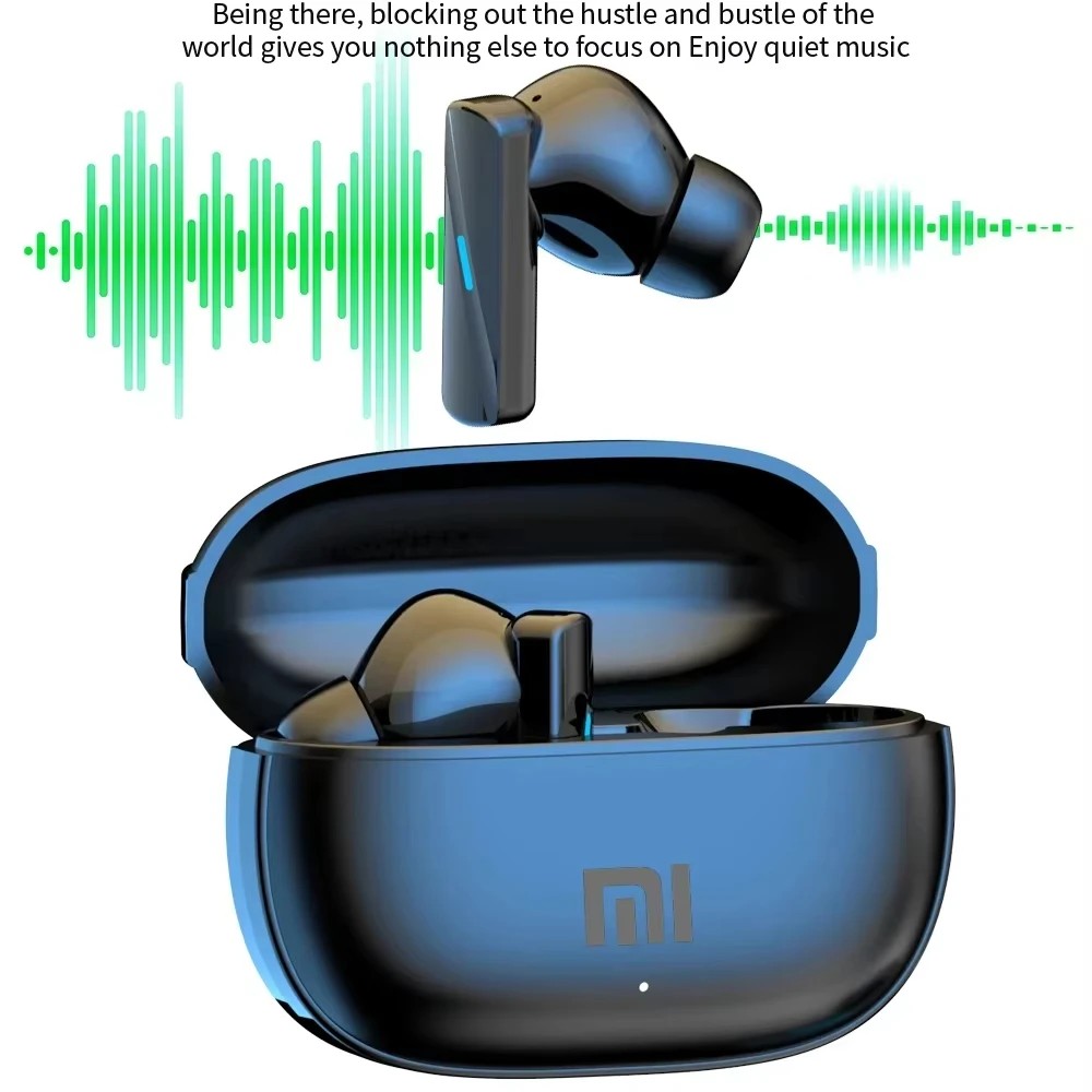 TWS Wireless Bluetooth Headset Touch Control Mic Earbuds Wireless Headphones Noise Cancelling