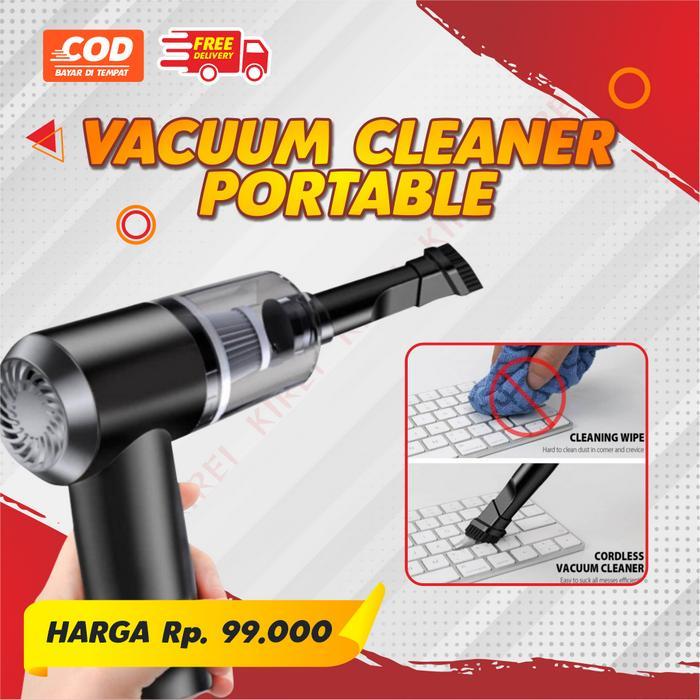 Vacuum Cleaner Penyedot Debu Mobil Portable Daya Hisap Kuat Tanpa Kabel