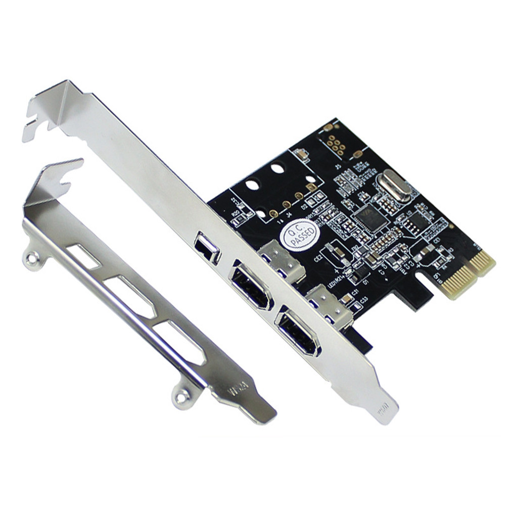 PCI-E 1X to 16X 1394 DV Video Capture Card with 6 Pin to 4 Pin Firewire Adapter Desktop Computer 3
