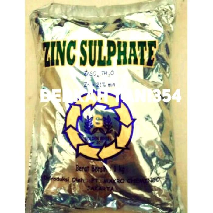 Argotech_ 1Kg Pupuk Pembenah Tanah Znso4 Silver Original Pupuk Znso4 Tabur