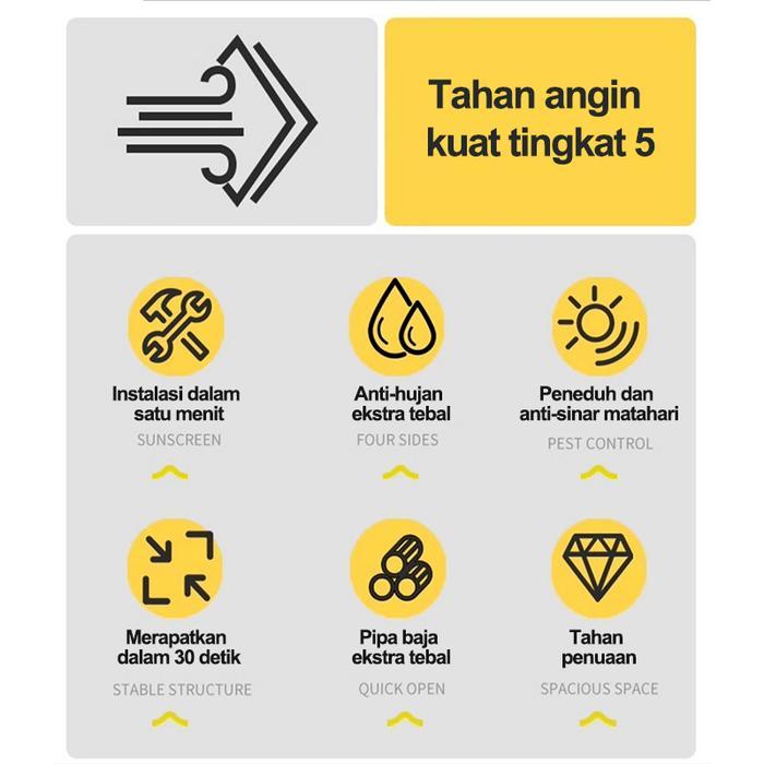 Tenda Bazar Tenda Lipat 2x3 3x4 Tenda gazebo Tenda Dagang otomatis