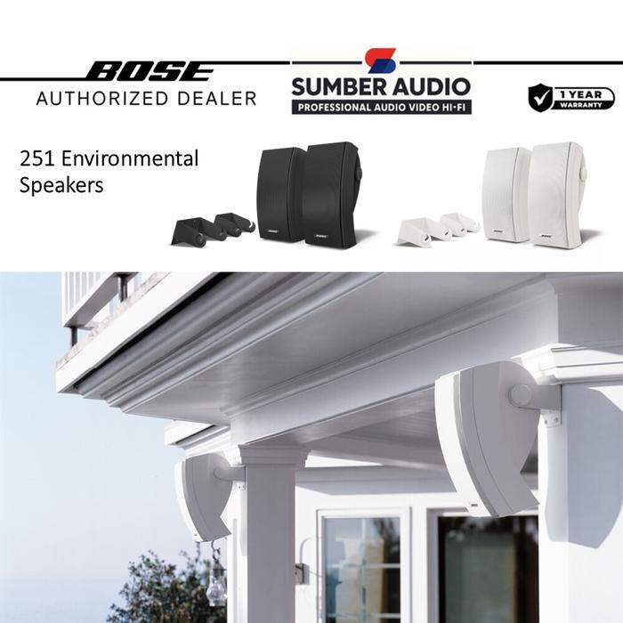 Bose 251 Environmental In Ceiling Outdoor Stereo Sound Speakers System, Bose Wall Speaker Bose