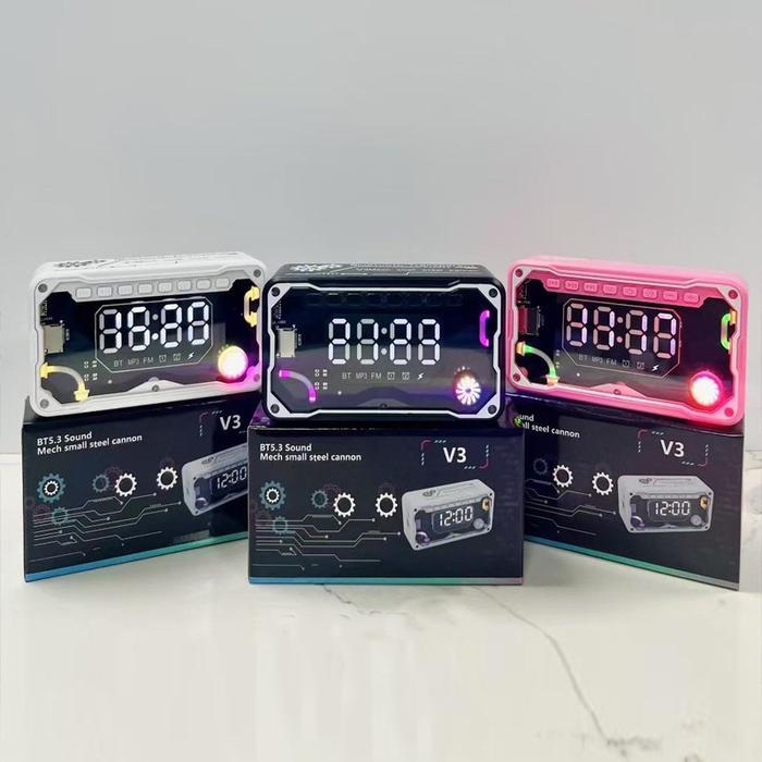 Promo Speaker Bluetooth Alarm Clock Speaker Bluetooth Alarm Clock Speaker Rgb Speaker Keren Portable