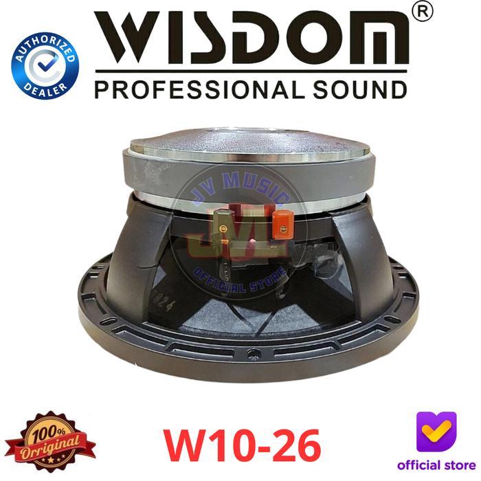 Wisdom W1026 Speaker Component Wisdom W10-26 10-Inch Komponen Speaker Wisdom W-1026 Redy Stok
