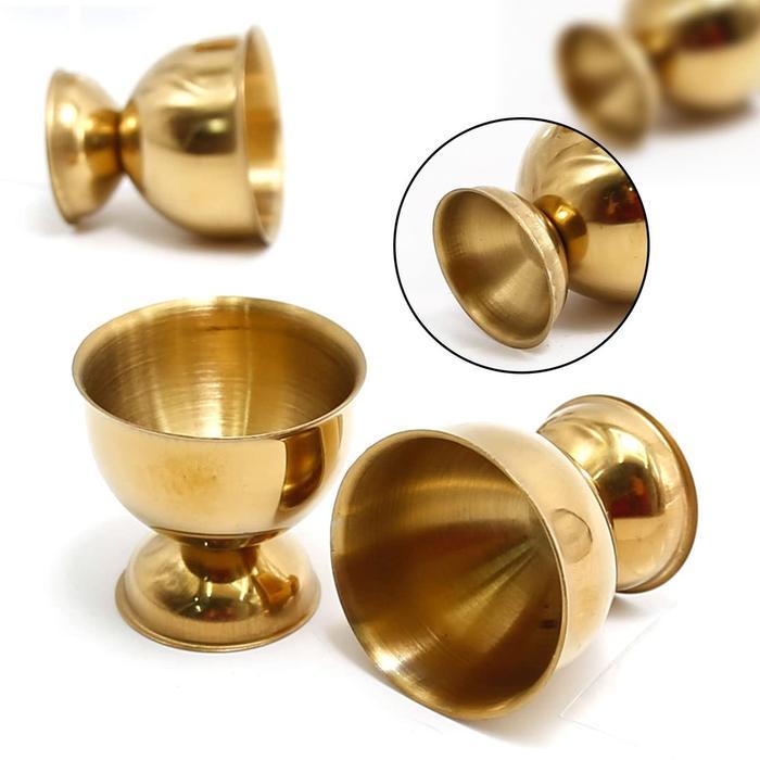 4Pcs Egg Cup Stainless Steel Egg Holder Wadah Telur Rebus Tempat Telor Egg Cup Holder