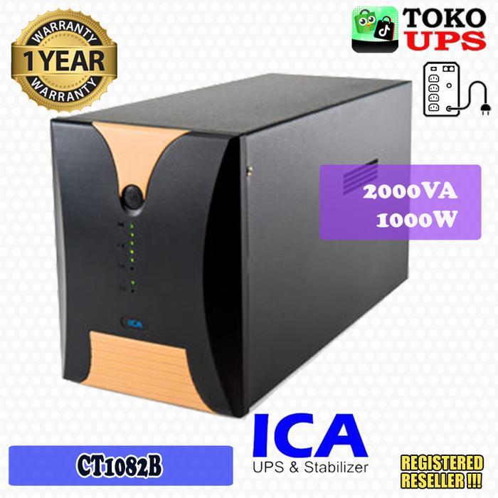 UPS ICA CT1082B 2000VA 1000W COCOK BACKUP PC GAMING KUAT BACKUP GARANSI 1 TAHUN