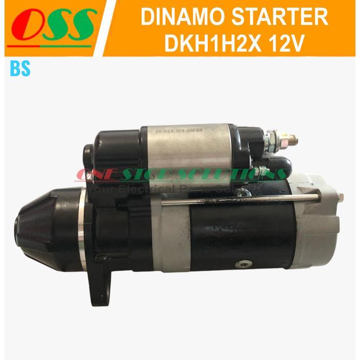 DINAMO STARTER DKH1H2X 12V 30F08 UNTUK ENGINE ISUZU 4BD 6BD