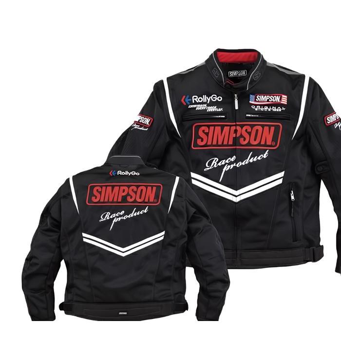 ORIGINAL SIMPSON JACKET NSM-C01 BLACK RED MESH JACKET RIDING JACKET READY STOCK