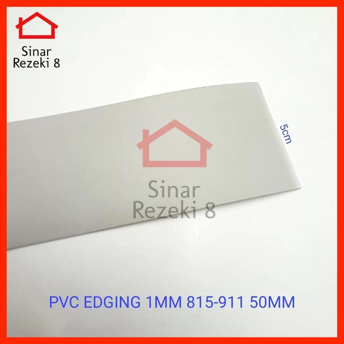PVC Edging Abu 50 mm x 1 mm / 5 cm HPL Hitam Dof Solid taco 815-911 .