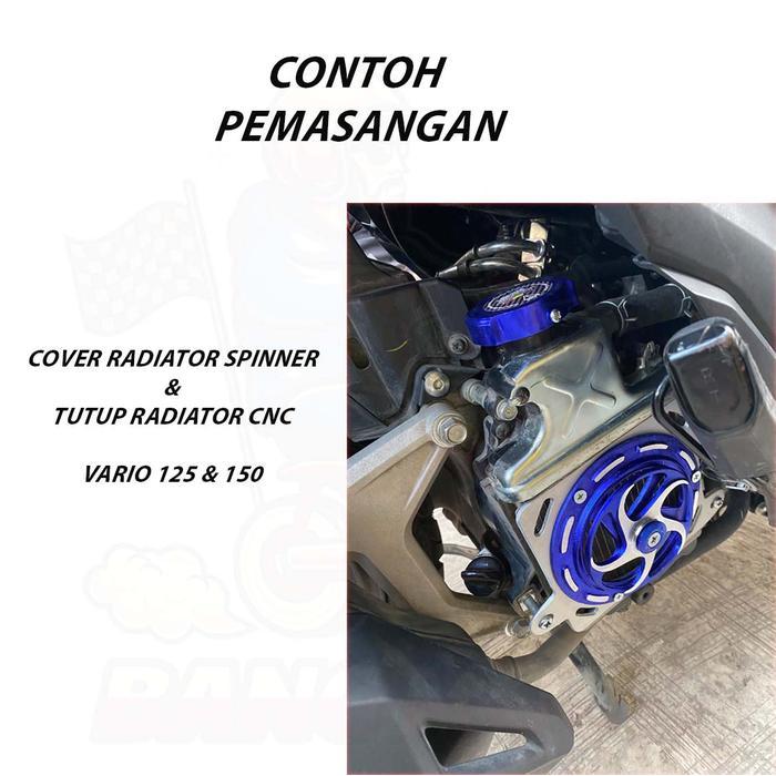 COVER RADIATOR SPINNER VARIO 125 & 150 + TUTUP RADIATOR CNC VARIO 125 & 150 COVER RADIATOR VARIO 125