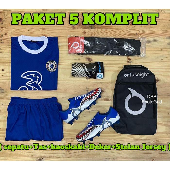 ASLI Sepatu OlahSepak Bola Anak Requin Hiu Kecil Full set Bergaransi READY STOCK