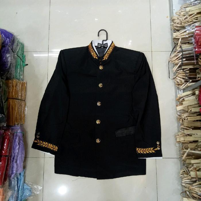TERMURAH basofi muslim hitam/basofi pria/Beskap sunda hitam READY STOCK