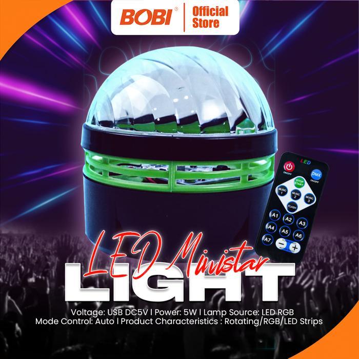 Lampu Tidur LED Proyektor + Remote - Lampu Hias Kamar Tidur Usb Hitam
