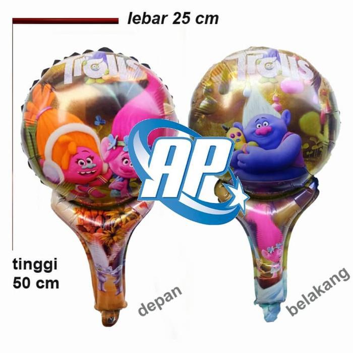 balon pentung TROLLS/ balon TROLLS/ balon karakter Trolls/ balon foil