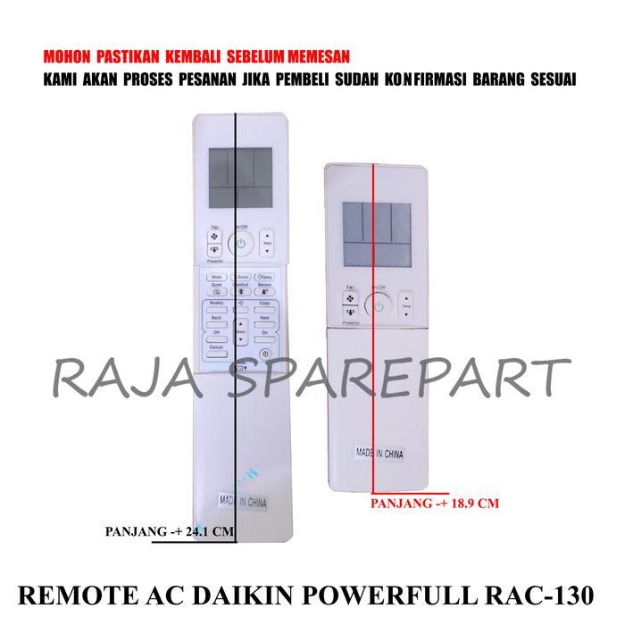 RAC-130 REMOT UNTUK AC / REMOTE AC DAIKIN POWERFULL
