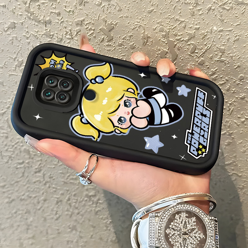Casing Hp Xiaomi Redmi Note 9 Note 9s Note 9 Pro POCO M2 Pro Case Gadis kartun Kasing silikon Cesing