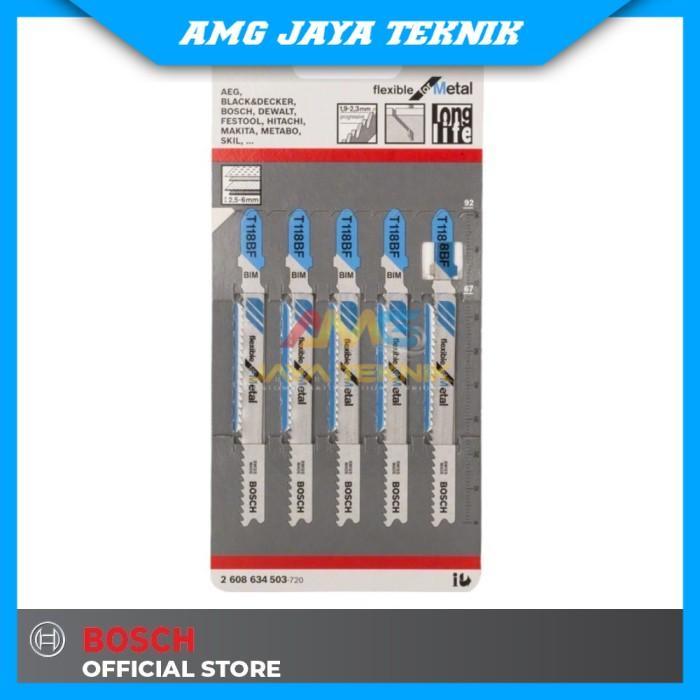 Bosch T 118 BF Mata Gergaji Jigsaw Flexible Metal dan Kayu Original
