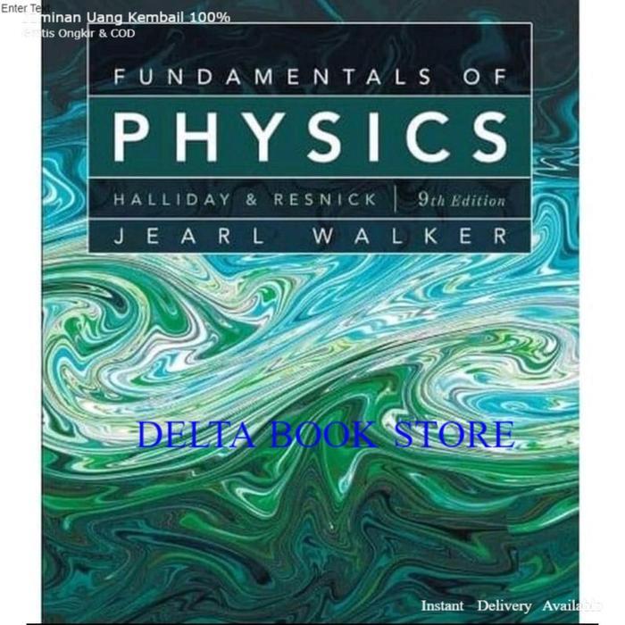 HOT SALE FUNDAMENTALS OF PHYSICS 9TH 9E 9 NINTH EDITION BY HALLIDAY & AND RESNICK TERMURAH