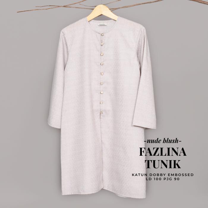Sale- Fazlina Tunik - Atasan Katun Wanita Ld 100 - Baju Kurung Malaysia Kancing Depan - Baju Lebaran