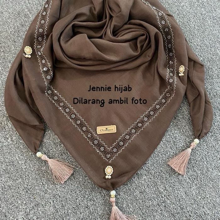 Jilbab Segiempat Manik Payet Tassel Terbaru Bisnis Pasti Ori