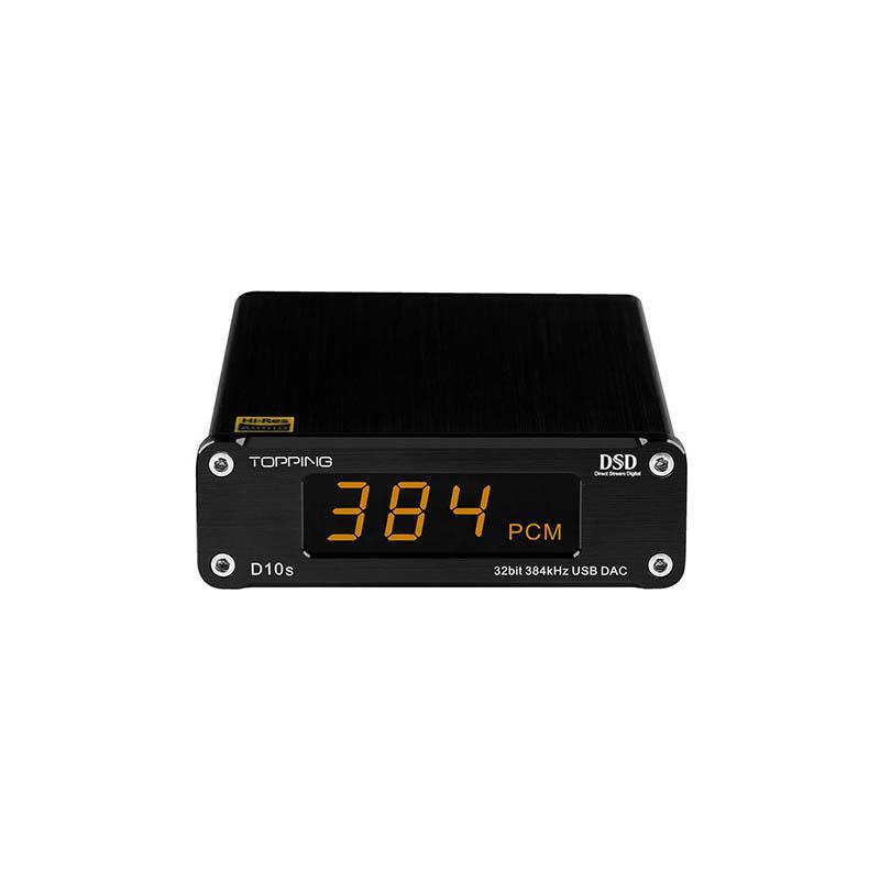 TOPPING D10S MINI USB DAC AMP CSS XMOS XU208 ES9038Q2M DSD256 PCM 384kHz Audio Amplifier Decoder D10