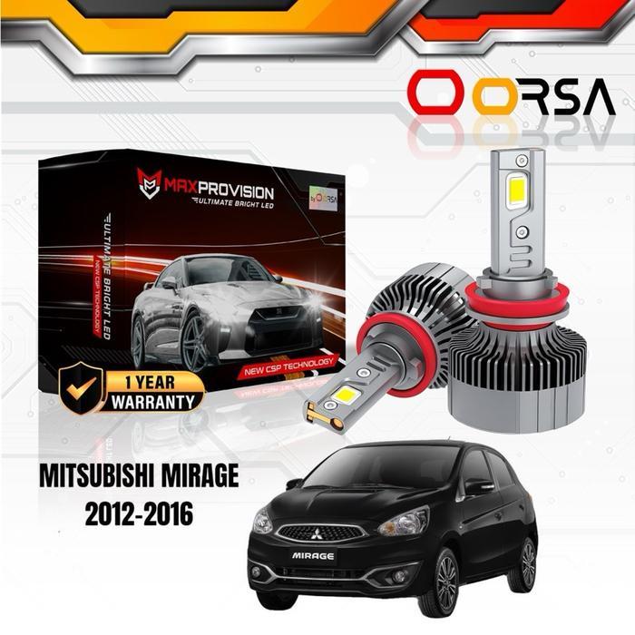 Oorsa Lampu Depan LED Mobil Mitsubishi Mirage 2012-2016 35W-85W Headlamp Foglamp High Beam Low Beam