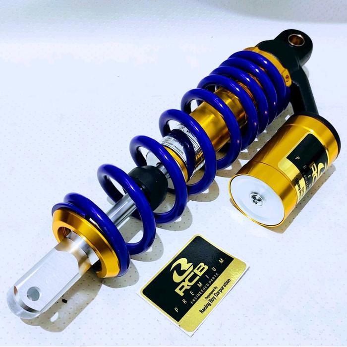 Shockbreaker belakang Tabung Atas copy rcb GP Series, 310MM Putih-Bisa Untuk Semua Motor Beat,Vario