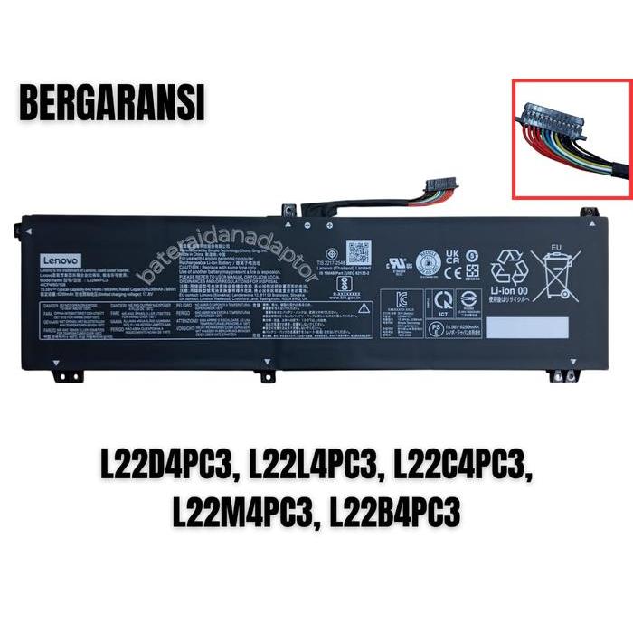 LENOVO BATTERY LAPTOP Legion Slim 7 16IRH8 Y9000X 2023 L22M4PC3 L22B4PC3 L22C4PC3 L22D4PC3 L22L4PC3