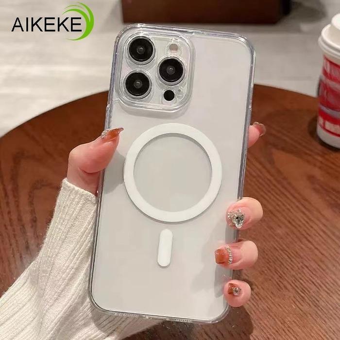 Lyra_Onlineshop25 Case Untuk Oppo Reno 10X Zoom Magsafe Wireless Tpu Slim Magnetic Transparan Clear