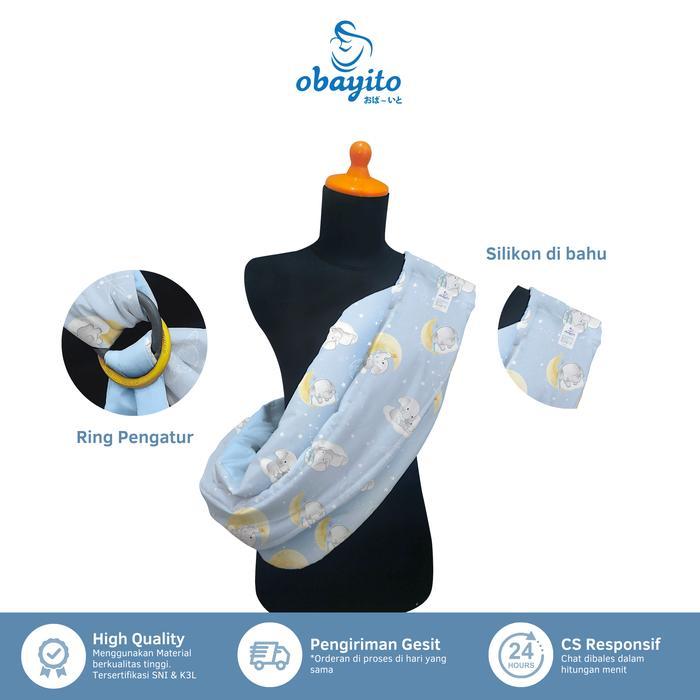 Obayito Gendongan Sling Bayi - Gendongan Bayi Samping