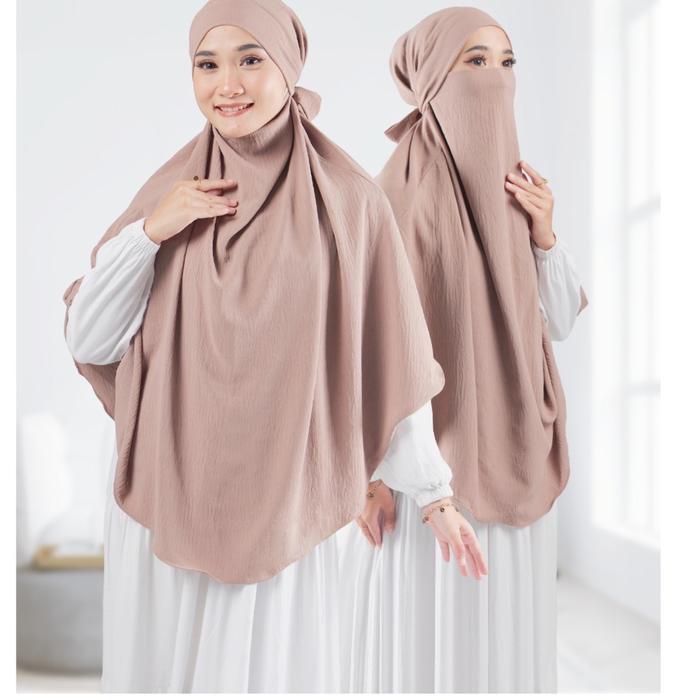 Sedia BERGO FRENCH 3IN1 JUMBO CADAR JERSEY / HIJAB INSTAN DAILY LESTI PREMIUM JILBAB WANITA MUSLIM