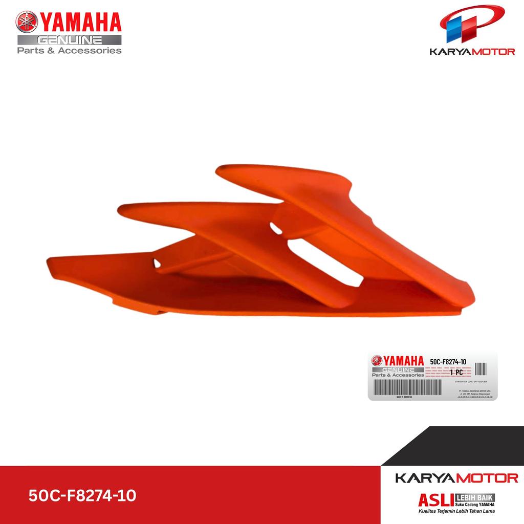 Fin Cover Sirip Sayap Kanan Oren FIN 2 (VYRS4) 55S3 Yamaha Jupiter MX New - 50C-F8274-10 Original YG