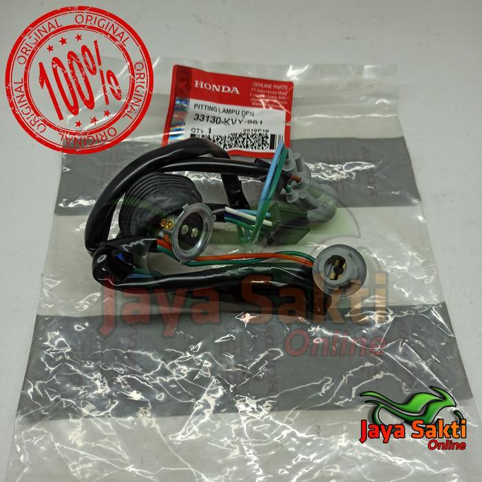 Fiting Lampu Depan Beat Karbu Asli Honda