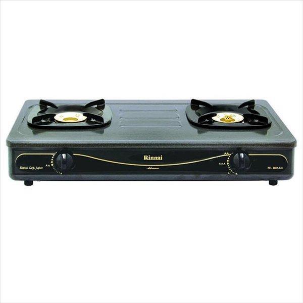 Kompor Gas LPG 2 Tungku Stainless Steel Rinnai RI-602 AG RI-602AG RI602AG RI 602 AG