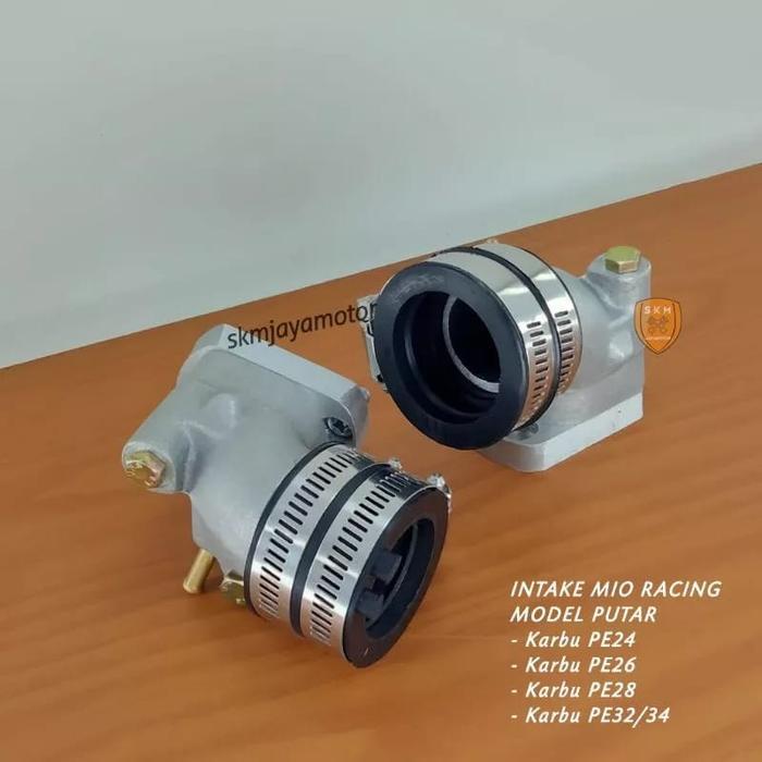 Intake Mio Racing Manipol Mio Putar Untuk Karbu Pe24/Pe26/Pe28/Pe32