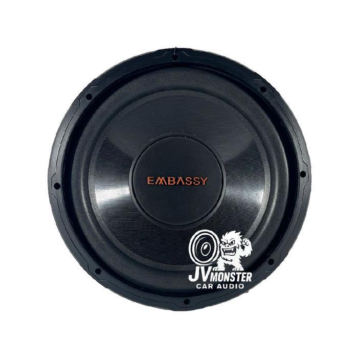 Embassy Subwoofer Em-1289 Double Coil Speaker Audio Mobil 12-Inch High Power Subwoofer Dengan Bass