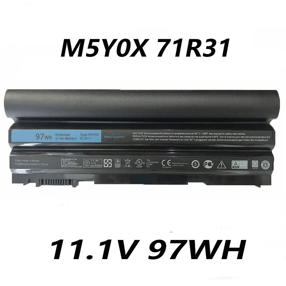 M5Y0X 71R31 8858X T54FJ 04NW9 11.1V 97WH Laptop Battery For Dell Latitude E6420 E6520 E5420 E5520 E5