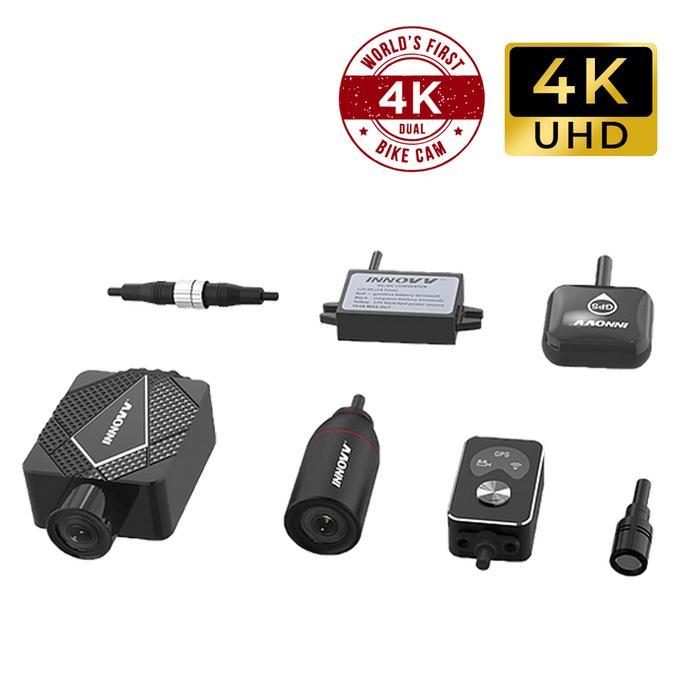 JUAL RUGI Innovv K5 MotoCam 4K UHD Dashcam DVR motor waterproof Depan & Belakang