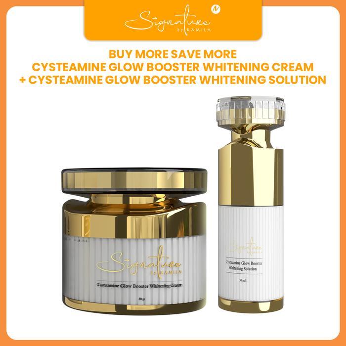 [HNH CAMPAIGN] Signature by Kamila Bundling Cysteamine Glow Booster Solution & Cream Perawatan