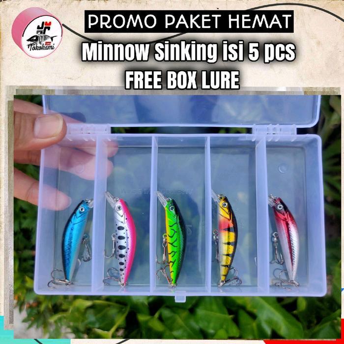 Lure Paket minnow umpan pancing free box