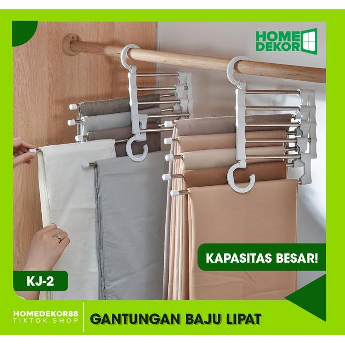 HOMEDEKOR Gantungan Hanger Celana Jilbab Hijab Aesthetic Multifungsi