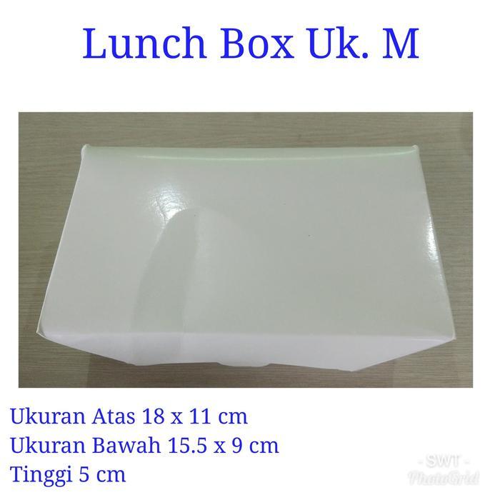 Paper Lunch Box Ukuran M / Paper Lunch Box