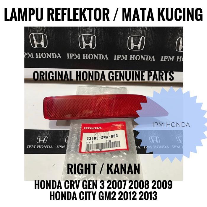 Terhemat Lampu Reflektor Mata Kucing Bumper Belakang Honda City Gm2 2012 2013 Terlaris